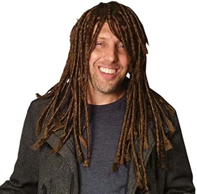 Dreadlock Wig For Men Hippie Gangster Beach Bum Reggae Rasta Man
