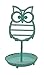 NIKKY HOME Earring Holder Stand Hanging Organizer Metal Jewelry Tree Cute Owl Ear Stud Holder Table Top Tower Rack with Ring Tray for Women Girls (134 Holes), Teal