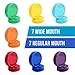 The Goods Mall - 14 Pack - Color Plastic Mason Jar Lids - Fits Ball and Kerr - 7 Wide Mouth and 7 Regular Mouth