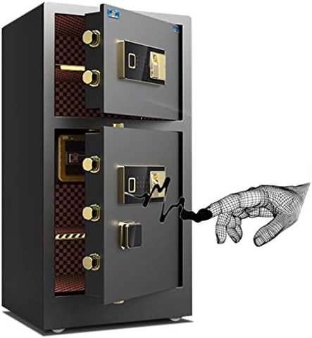 家庭やオフィス用の金庫 指紋パスワードキャビネット金庫耐火金庫 デジタルキーボード付き両開き