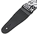Kmise MI0288 Adjustable Soft Leather Thick Strap for Electric Acoustic Guitar Bass, Black