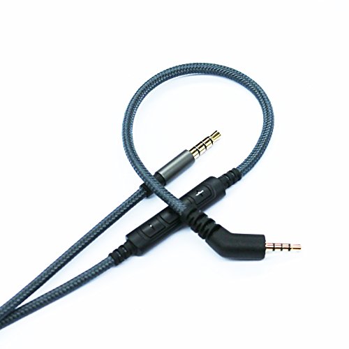 NewFantasia Replacement Cable Compatible with Bose QuietComfort 3, QC3 Headphones, Remote Volume Control & Mic Compatible with Samsung Galaxy Sony Xiaomi Huawei Android