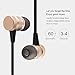Wireless Bluetooth Headphones,Vincentius C4 Wireless In-Ear Noise Reduction earphone with Microphone Sweatproof Stereo Bluetooth Headset (Gold)