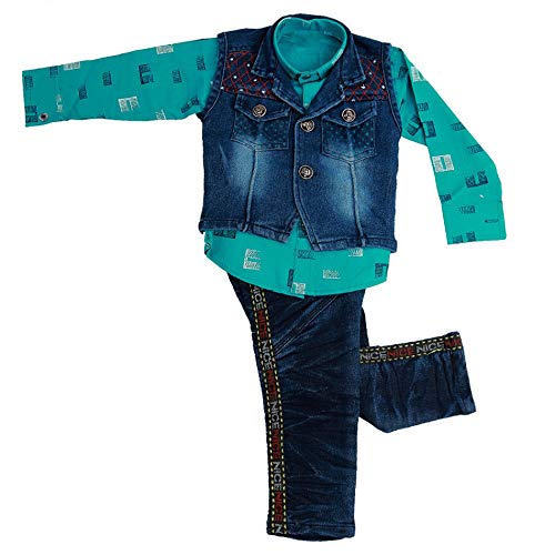 half denim half cotton jacket