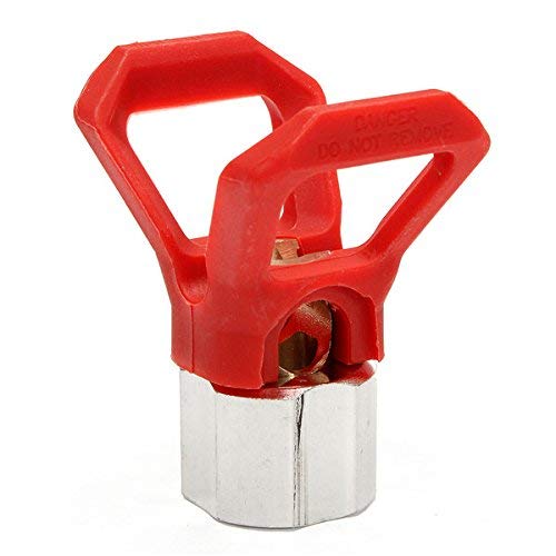 EsportsMJJ Airless Paint Spray Gun Tip Guard Compatible with Sprayer Tool -Red