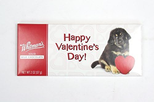 WHITMANS 2OZ SOLID CHOCOLATE VALENTINE BARS ~INTERNATIONAL SHIPPING~