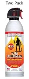 THE FIREMAN Multi-Purpose Fire Extinguishing Suppressant Spray: UL APPROVED "wetting agent" for Home Safety - Fights ALL 4 Common Fires: Wood, Gasoline, Electrical and Grease (Class A,B,C & K) 18 oz