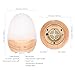 Tomons Nature Wood Essential Oil Diffuser, Aroma Diffuser Ultrasound Cool Mist Air Humidifier with Waterless Auto Shut-off, 3 Mist Modes and 6 Colors LED Lighting, 100 Milliliter