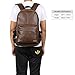 Koolertron Classic Casual PU Leather Vintage Fashion Unisex School Student Laptop Backpack For Camping Travel Fits Acer Aspire MacBook iPhone iPad and Samsung Tablet (Brown)