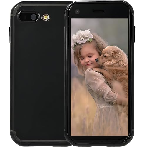Hipipooo Super Small Mini Smartphone 3G Dual SIM Tiny Mobile Phone 1GB RAM 8GB ROM 5.0MP Quad Core Standby Unlocked Phones Kids Pocket 2.5 Inch Android Child Cellphone (Black)