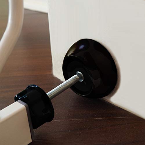 Baby Gate Guru Small Wall Protector 4 Pack - Black - Cup Pads to Guard Your Walls from Pressure Mounted Baby Gates, Pet Gates, Safety Gates, Shower Curtain Rods, and More (4 Pack, Black) - Thumbnail 4