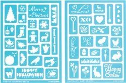 Celebration Stencils - Adhesive