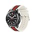 Handygear Sport Band Compatible Gear S3 Frontier Classic Galaxy Watch 46mm Smart Watch, 22mm Nylon Style Leather Sports Replacement Strap Samsung Gear S3 Frontier (S3 Canvas White)