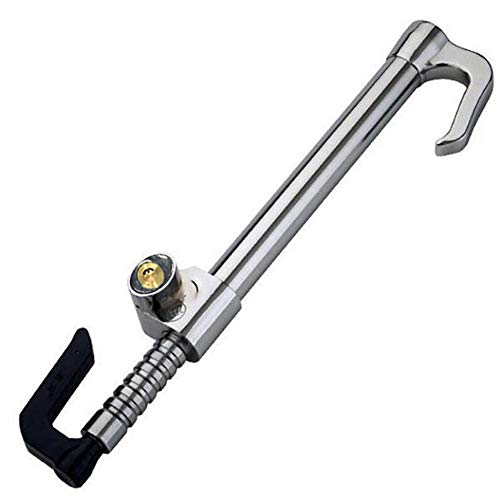 Fovolat Reliable Car Steering Wheel Lock Anti-Theft Clutch Lock Retractable Brake Lock for Car Safety