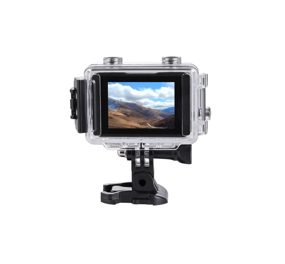 Vivitar 4K Ultra HD Action Camera Bundle Dual Screens, WiFi, 64GB SD, 2 Batteries, Waterproof