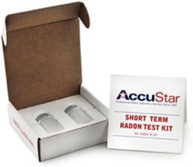 Two-Pack: AccuStar Charcoal LS CLS 100i Short Term Radon Gas Test Kit / 48-96 Hour Testing (Please Note: These Test Kits are Not Valid in New Jersey)