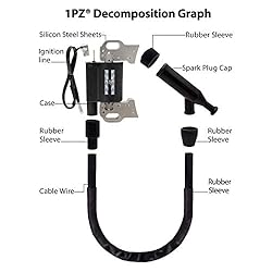 1PZ HG2-F07 Ignition Coil with Spark Plug for