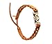Claddagh Pleated Leather Look Bracelet