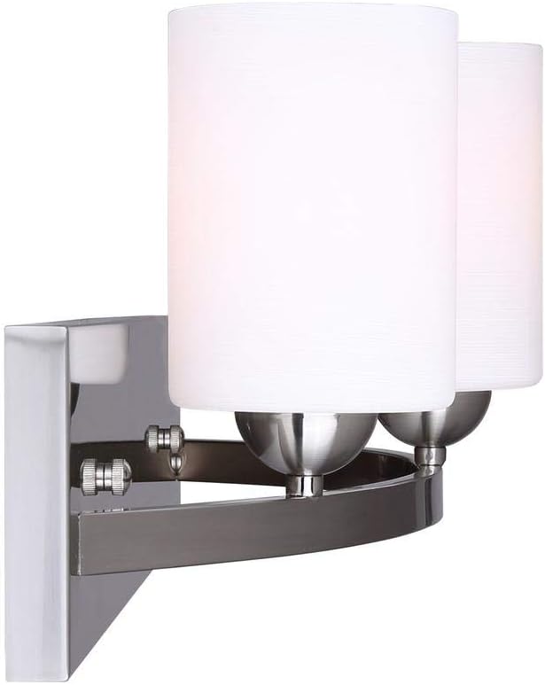 Bennington Lakeland 3-Bulb Bath Vanity Light Fixture Bar, Brushed Nickel - - 