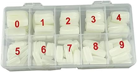 bangbang 500pcs Artificial Nail Tip Natural Color Full Cover False Nail Tips + Box