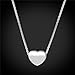 U7 I Love You to The Moon and Back Jewelry 18K Gold/Platinum Plated Delicate Italian Gold Plated Box Chain Heart Pendant Necklace Grandma's Gift