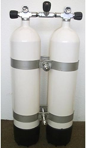 High Tech Diving 7 Litre 300bar Air Pressure with Absperrbarer Bridge Bottle Distance 186 mm