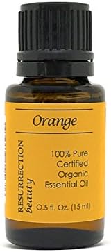 Organic Orange Essential Oil (Citrus sinesis), 100% Pure, 15 ml