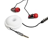 LENTION Earphone Holder / Headphone Keeper / Cable Turtle Organizer / Winder Case for iPhone, iPod, Samsung, Sony, MP4, Earbud And More (White)