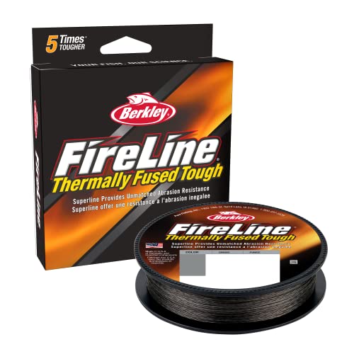 Berkley FireLine® Fused Original - 8-Strand Superline, Ultra-zähe & Abriebfeste geflochtene Angelschnur für Feingefühl und geschmeidige Würfe, Crystal