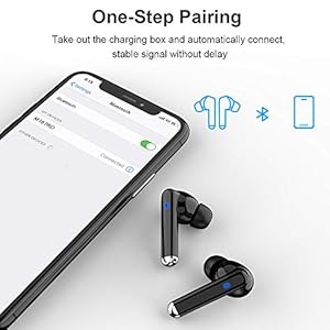 Cuffie Bluetooth, TWS Auricolari Bluetooth Senza Fili Cuffie Wireless Bluetooth 5.0 Sportivi in Ear con Custodia da… - immagine 5