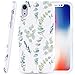 Dimaka iPhone XR Case for Girls Cute,Protective Heavy Two-Tier Shockproof with Soft TPU Inside High Impact Cases for iPhone XR(Green Leaf)