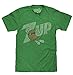 7 Up Retro Logo Licensed Mens T-Shirt-Large Green Heather