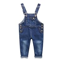 Evelin LEE Toddler Baby Boys Girls Denim Bib Overalls Jumpsuits Pants Dungarees