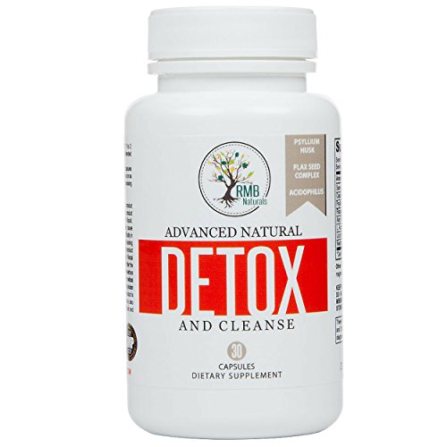 Natural Colon Cleanse & Detox, 15 day - Energy Boost - Rapid Weight Loss Advanced Formula. 30 capsules. RMB Naturals