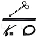 Wishlink 7 Inch Black Stainless Steel Candle Wick Trimmer Scissor Cutter Snuffer