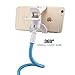 JunLi Long Arm Cell Phone Holder Cradle Lazy Clip-on Holder Kit Hands Gooseneck Mount for Bed, Car, Desktop for Iphone /Samsung /Htc,Blue