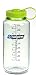 Nalgene 32oz Wide Mouth Tritan Water Bottle - Clear w/ Green Cap