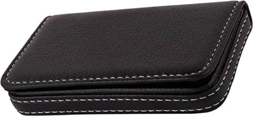 LOGGAS Red Rock Products Stylish Pocket Sized Stitched Leather Card Holder (Colour May Vary)