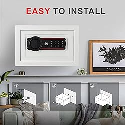 TIGERKING Digital Keypad Safe Box, Small Safe Money