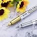 Favourde 16 Pieces Gold and Silver Metallic Marker Pens, 1.5 mm Fine Point Metallic Permanent Markers for Cards Writing Signature Lettering (8 Gold and 8 Silver) (16)