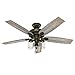 Hunter Fan 52in Regal Bronze Ceiling Fan includes Three-light Fitter with Clear Glass, 5 Blade (Renewed)