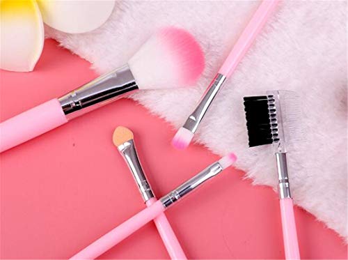 Tmrow 5pcs Synthetic Premium Makeup Brush Set Foundation Concealer Face Powder Blush Eye Shadow Cosmetic Brush Kit Professional Face Makeup Tools