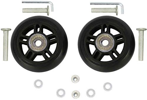 ORO Pair Luggage Wheels Replacement 7824mm Case Wheels with 8mm