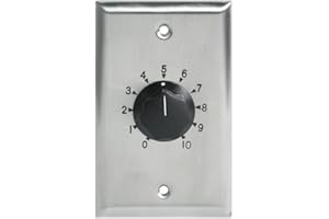 AtlasIED Deluxe Priority, Plate Mounted 10W Attenuator w/Priority Relay, 3dB Steps