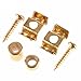 Kmise A0125 1 Set String Tree Guide Retainer Body Custom Gold for Fender Strat Tele Replacement