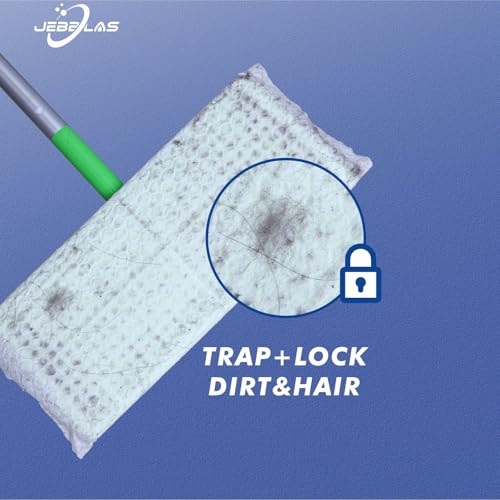 JEBBLAS Dry Mop Refills Disposable Sweeper Dusting Cloths Dry Sweeping Cloth Hardwood Floor Mop Cleaner Cloth Refill Dry Mopping Pads Wipes for Floor Mop(White, 30x 22cm,120Count)