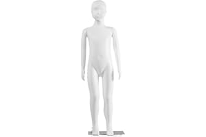 FRENZYBIRD Kids Mannequin Full Body Child Dress Form 43.3 inch with Wood Stand for Clothing Dress Jewelry Display Window Counter Shop Sewing Display