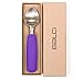 BALCI Ice Cream Scoop - Heavy Duty Stainless Steel Icecream Scooper With Non-Slip Rubber Grip - Professional Metal Ice-Cream Spade - Dishwasher Safe – Purple