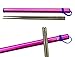 finessCity Chopsticks, 1 Pair of Chopstick, Titanium Chopsticks with Aluminium Case (Pink)