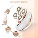 Women's Hair Remover - Liberex Hair Removal Electric Shaver Rechargeable Trimmer Razor with 5 Floating Heads for Legs Arms Face Bikini-line